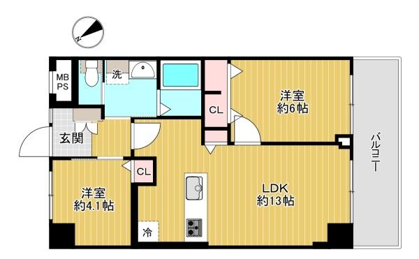 東京都杉並区西荻南3丁目の中古マンションの間取り図