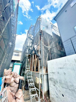 東京都八王子市大谷町の新築一戸建ての現地外観写真