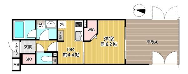 東京都杉並区高円寺南1丁目の中古マンションの間取り図