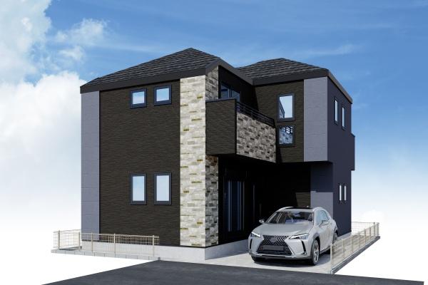 東京都八王子市子安町1丁目の新築一戸建ての現地外観写真