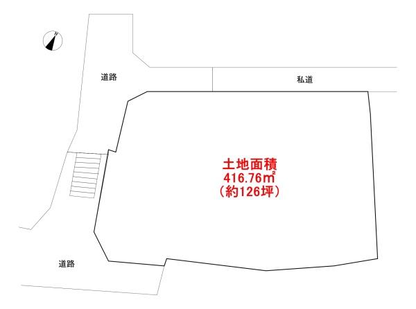 東京都八王子市緑町の中古一戸建ての区画図