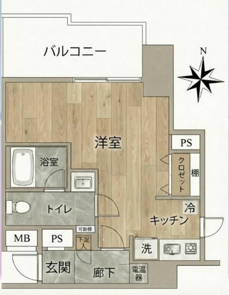 東京都杉並区堀ノ内2丁目の中古マンションの間取り図