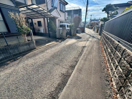 �����s�����q�s���쒬�̒��È�ˌ��Ă̑O�ʓ��H�܂ތ��n�ʐ^