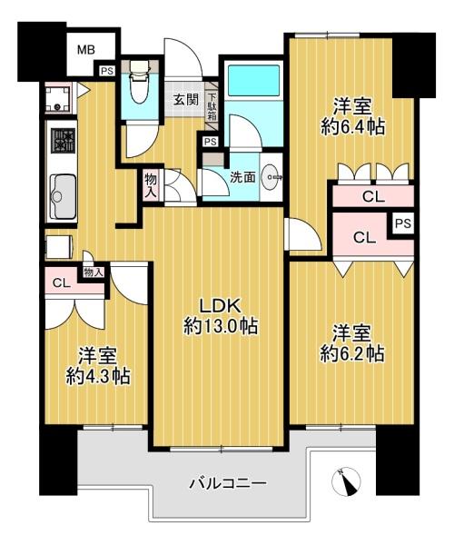 �����s�������3���ڂ̒��Ã}���V�����̊Ԏ��}