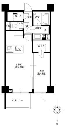東京都世田谷区奥沢7丁目の中古マンションの間取り図
