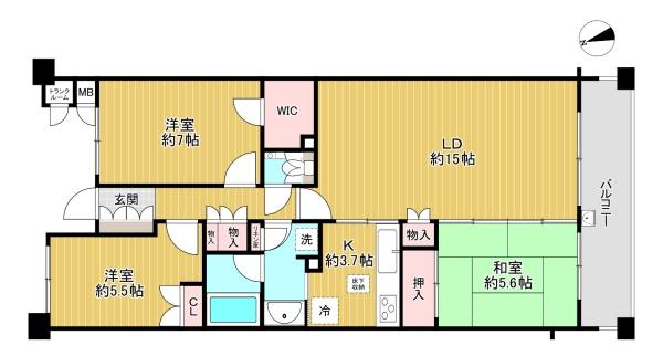 �����s������l�c�R1���ڂ̒��Ã}���V�����̊Ԏ��}